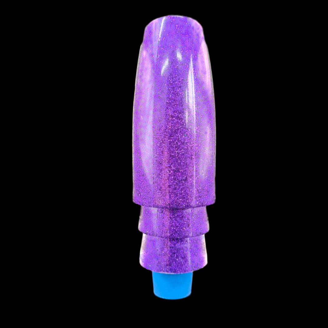 Tantrum Lures Medium Plunger Head in Purple – 86mm Kona-made game lure head only, available at Warren Hay Marine.