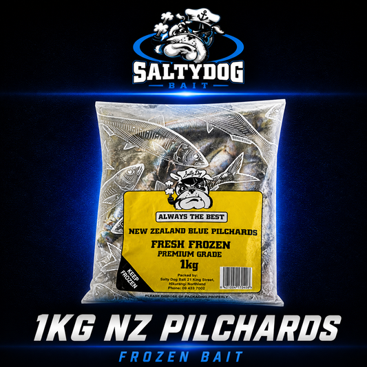 Saltydog 1 kg Premium Pilchard frozen bait