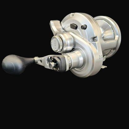 Shimano Speedmaster 20II 2-speed lever drag reel – high-performance aluminium saltwater reel with Cross Carbon Drag and dual-speed gearing.