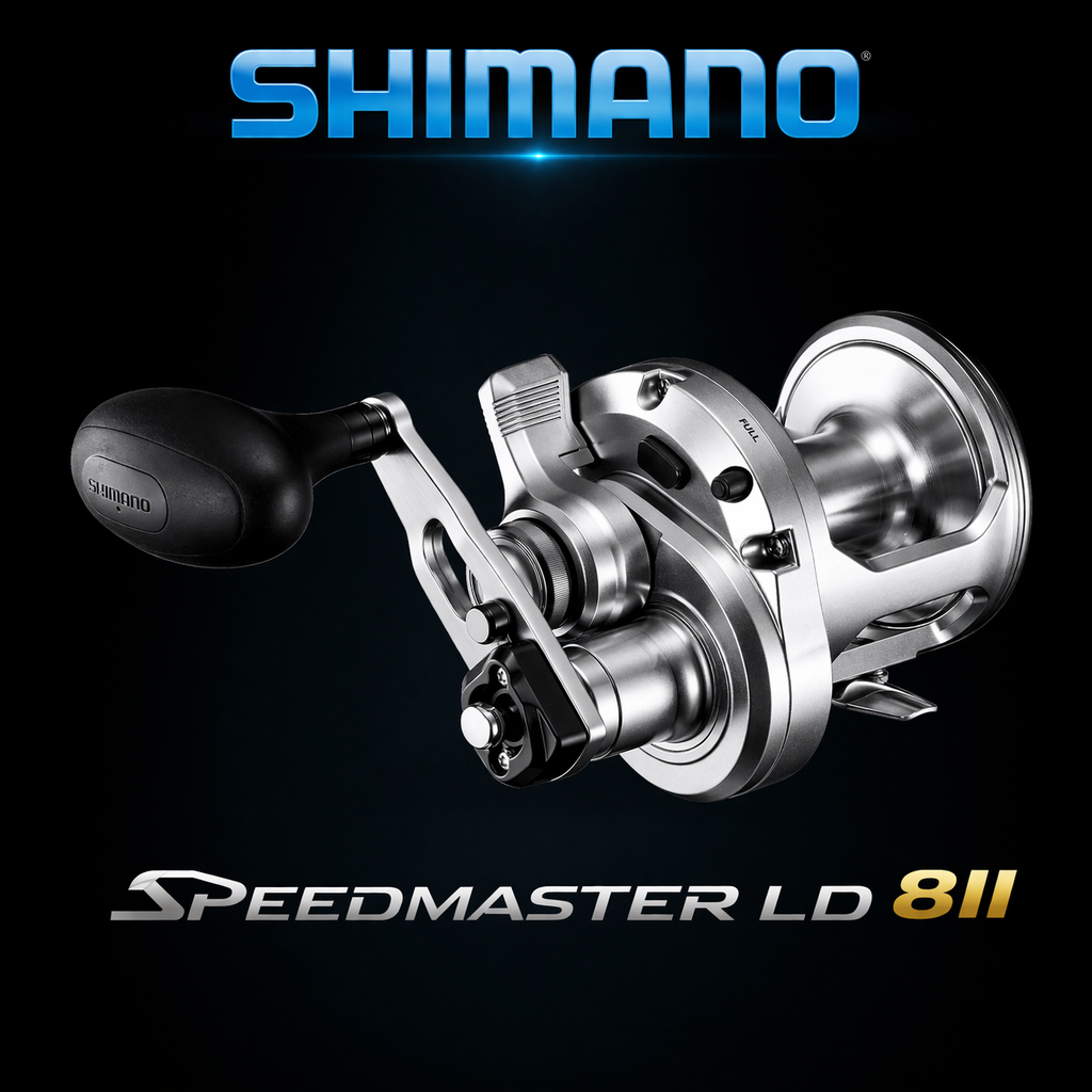 Shimano Speedmaster 8II 2-Speed Lever Drag Reel – Compact Power, Dual ...
