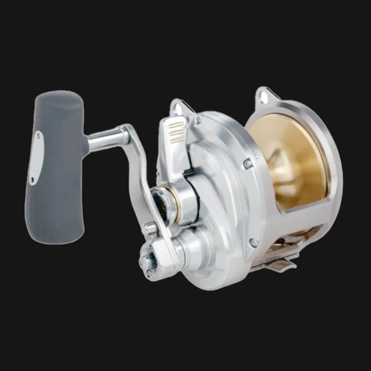 shimano Talica 40A 2-speed overhead reel front view