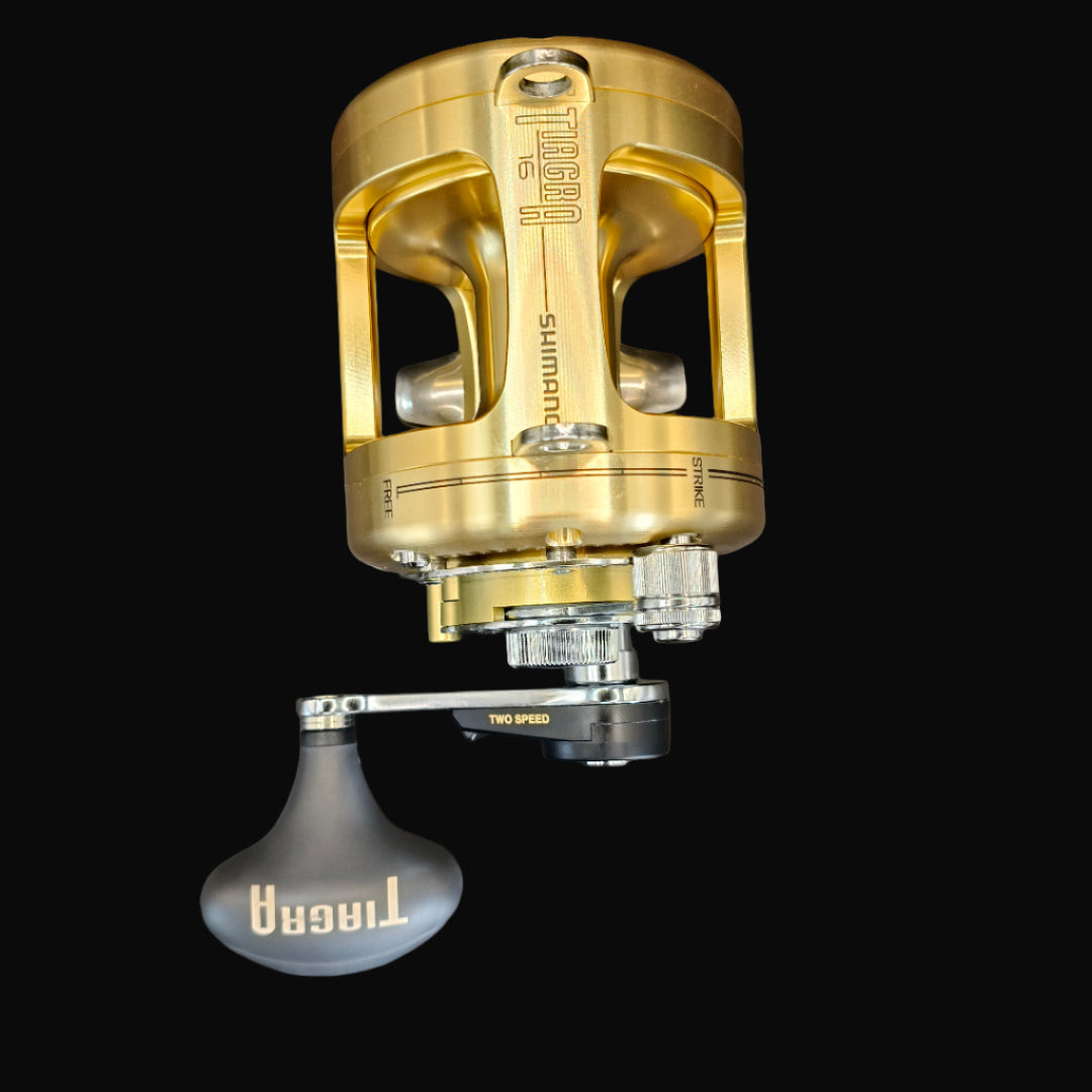 Shimano Tiagra TI-16 game reel, ideal for light line class game fishing, at Warren Hay Marine, Whangarei
