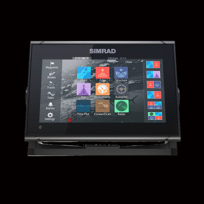 Simrad GO9 XSE chartplotter with Active Imaging 3-in-1 transducer at Warren Hay Marine Whangārei
