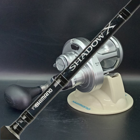 Shimano SpeedMaster 10 2 speed reel + Shadow X 7' 1pce 6-10kg overhead rod