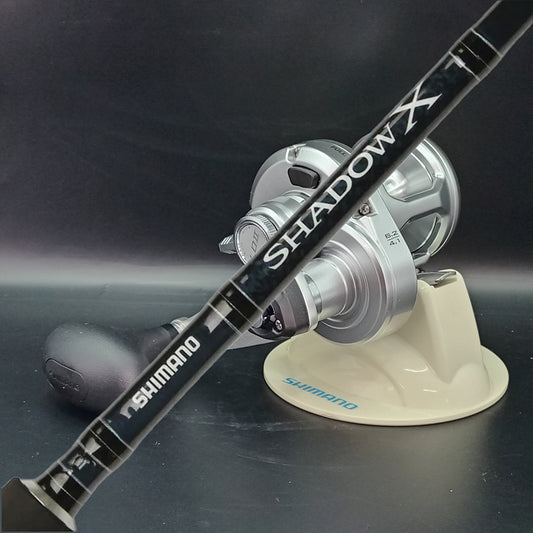 Shimano SpeedMaster 8 2 speed reel + Shadow X 7' 1pce 6-10kg overhead rod