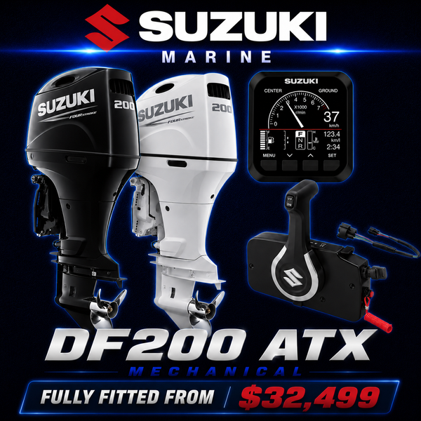 Suzuki DF200ATX 4-Stroke Outboard – Proven Power, Lightweight Design