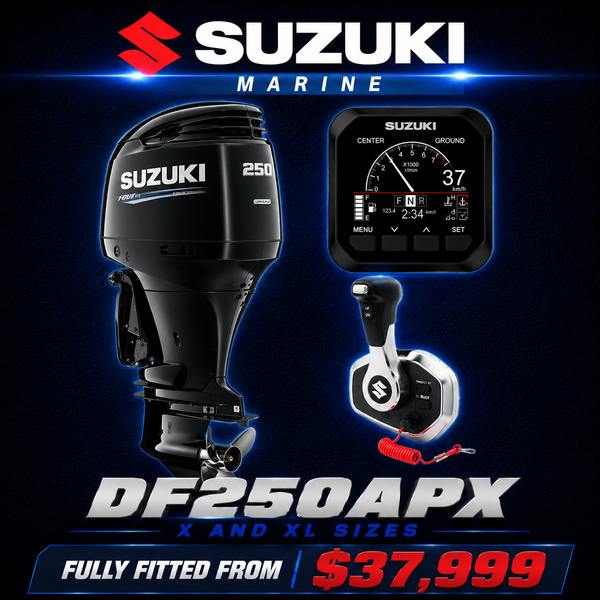 Suzuki Outboard DF250 APX digital, fully fitted from $37,999, Warren Hay Marine, Whangarei