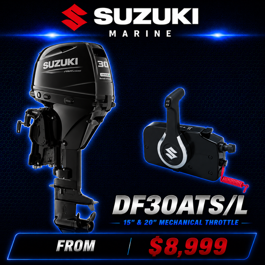 Suzuki DF30 Outboard engine, Warren Hay Marine, Whangarei