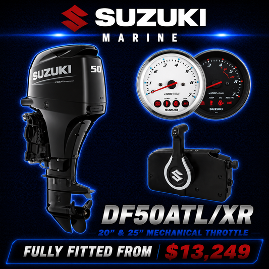 Suzuki DF40 outboard engine, Fully Fitted, Warren Hay Marine, Whangarei