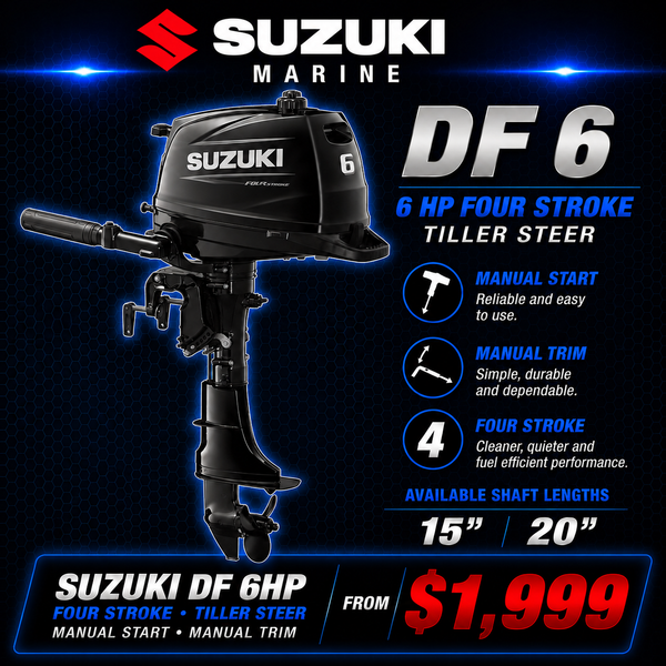 Suzuki DF6 outboard promotion, Warren Hay Marine, Whangarei 