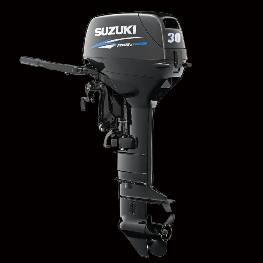 Suzuki DT30 2-stroke 30HP outboard motor, lightweight and reliable for small to mid-sized boats