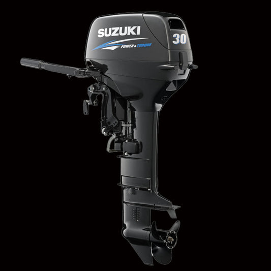 Suzuki DT30 2-stroke 30HP outboard motor, lightweight and reliable for small to mid-sized boats
