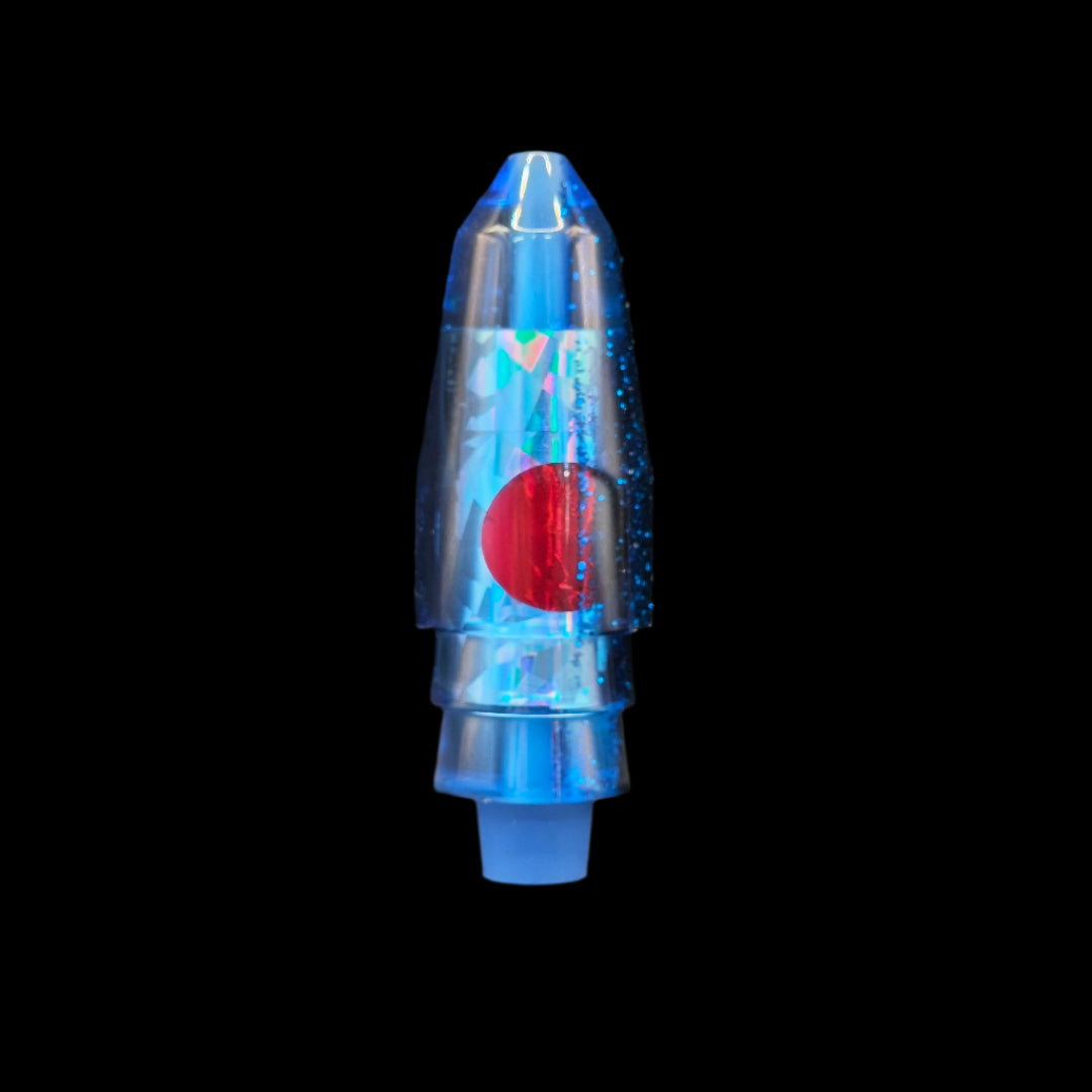 Tantrum Lures Medium Bullet Head in Dark Blue – Kona-made lure head only, available at Warren Hay Marine.