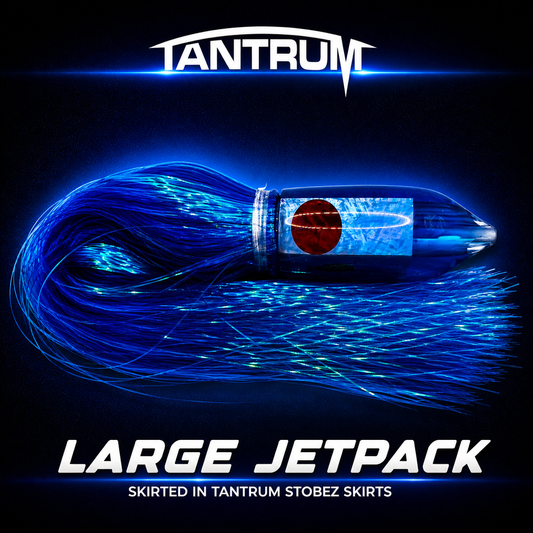 Tantrum Dark Blue Large Jetpack Royal Blue Strobez skirted lure NZ