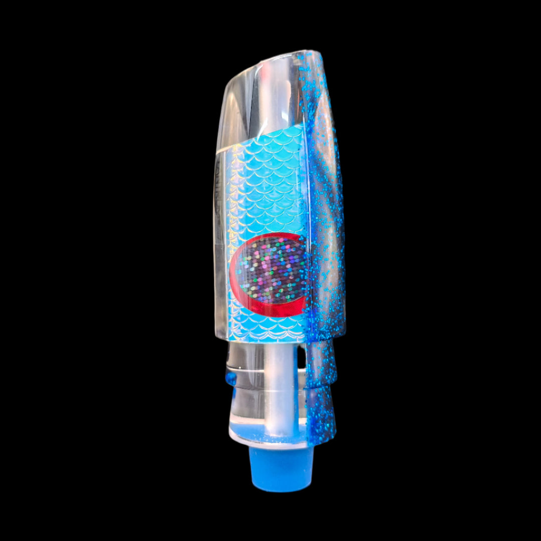Tantrum Lures Medium Plunger Head in Dark Blue – 86mm Kona-made lure head only, available at Warren Hay Marine.