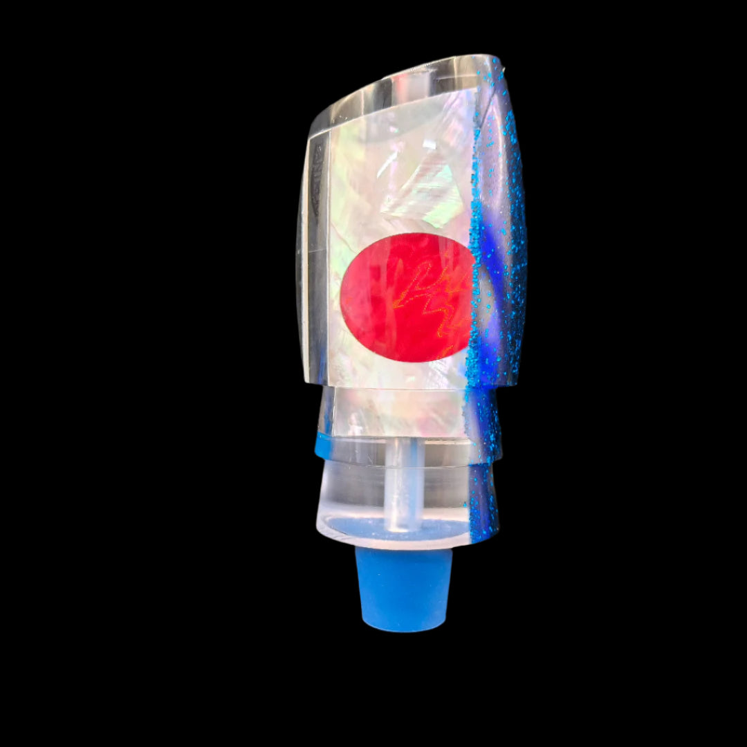 Tantrum Lures Large Bandit Head in Light Blue – 85mm Kona-made lure head only, available at Warren Hay Marine.