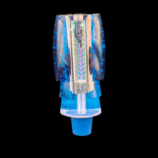 Tantrum Lures Large Bandit Head in Light Blue – 85mm Kona-made lure head only, available at Warren Hay Marine.