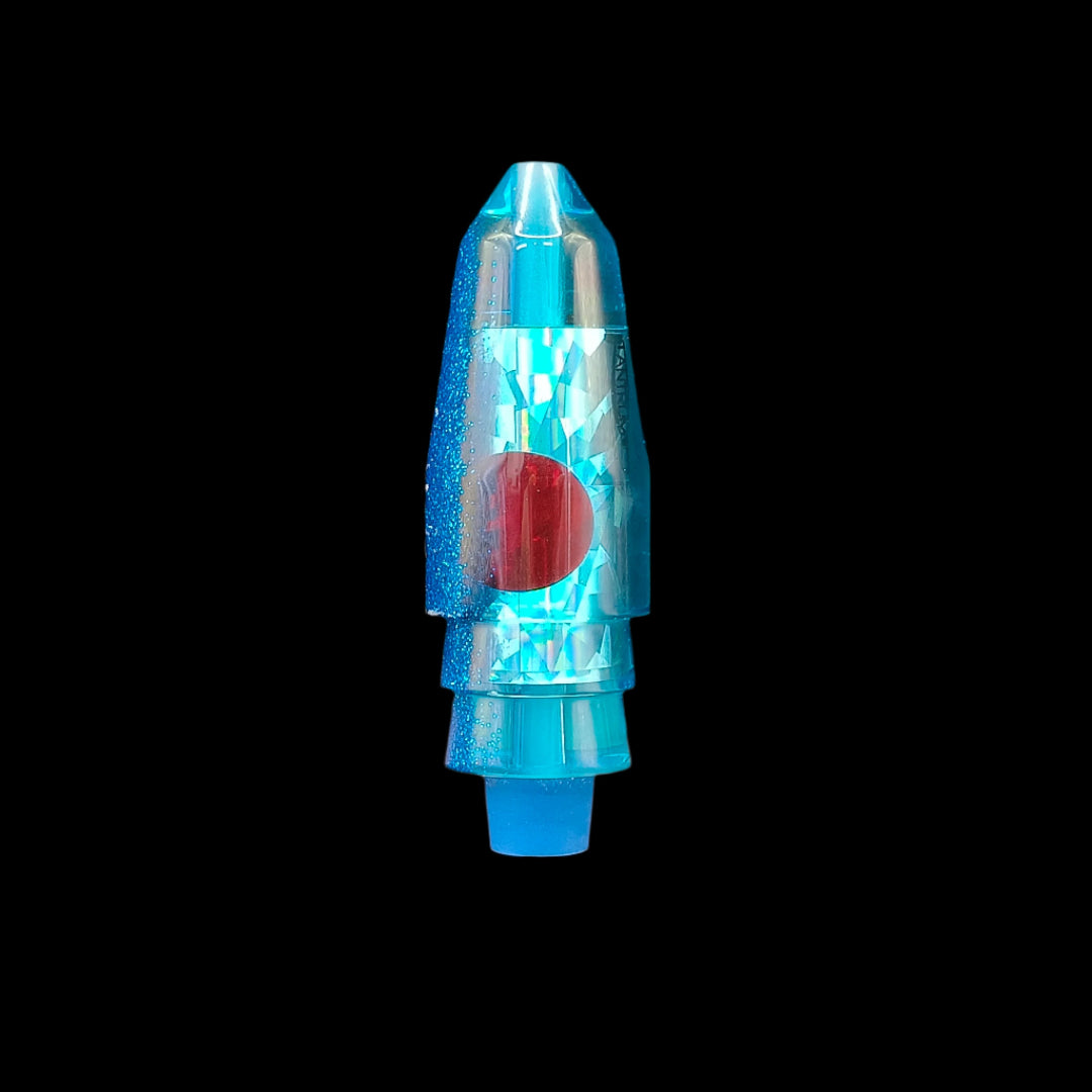 Shop the Tantrum Medium Bullet Head in Light Blue – handcrafted in Kona, Hawaii. Head only, perfect for custom rigging. Available now at Warren Hay Marine, Whangarei.