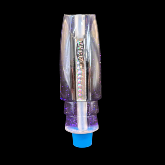 Tantrum Lures Medium Plunger Head in Purple – 86mm Kona-made game lure head only, available at Warren Hay Marine.
