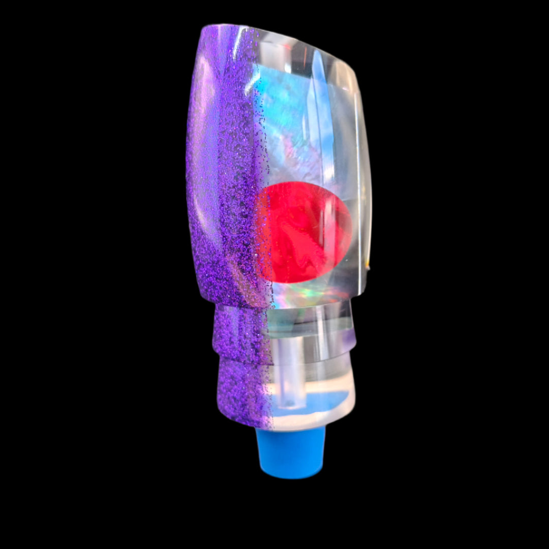 Tantrum Lures Large Bandit Head in Purple – 85mm Kona-made game lure head only, available at Warren Hay Marine.