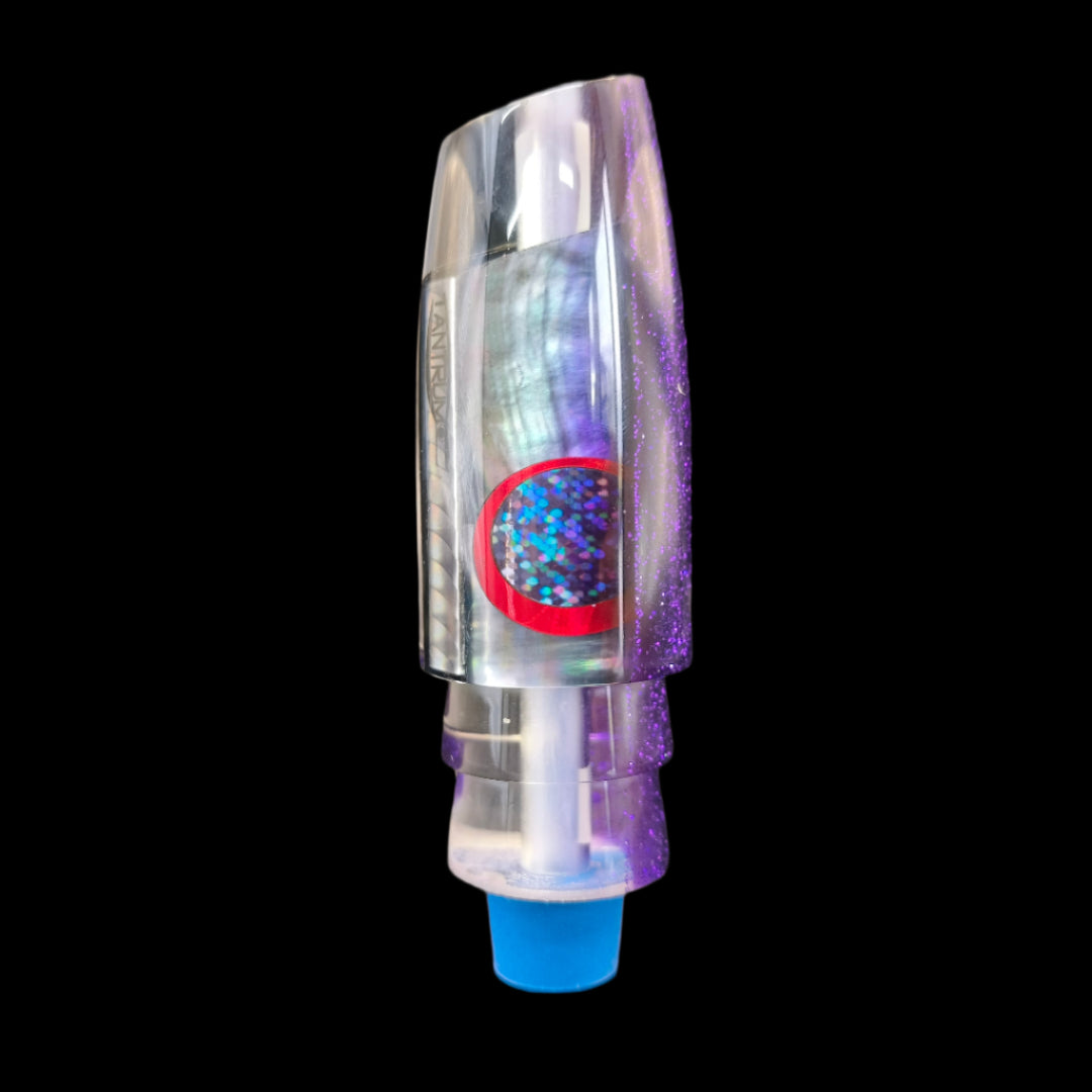 Tantrum Lures Medium Plunger Head in Purple – 86mm Kona-made game lure head only, available at Warren Hay Marine.