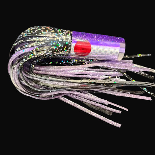 Tantrum TTS AMN Game Fishing Lure – Purple Head with Black over Purple Blue Ocean Skirts (VAN)