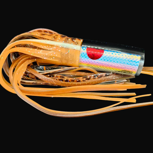 Tantrum TTS Medium AMN Game Fishing Lure – Black Head with Brown/Orange over Brown Skirts (VAN)