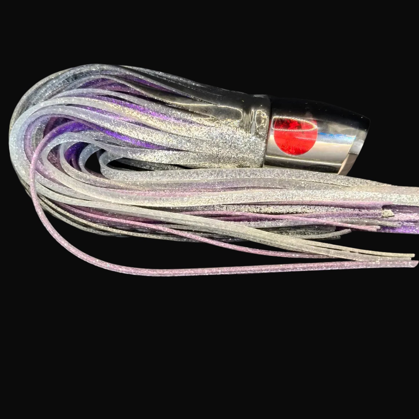 Tantrum TTS Medium Bandit Game Fishing Lure – Black Head with Purple/Black/Silver over Purple Skirts (VAN)