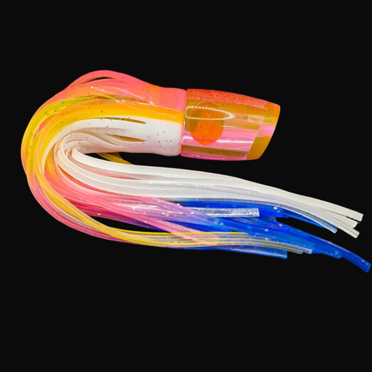 Tantrum TTS Small Bandit Game Fishing Lure – Pink Head with Blue Ocean Skirts (VAN)