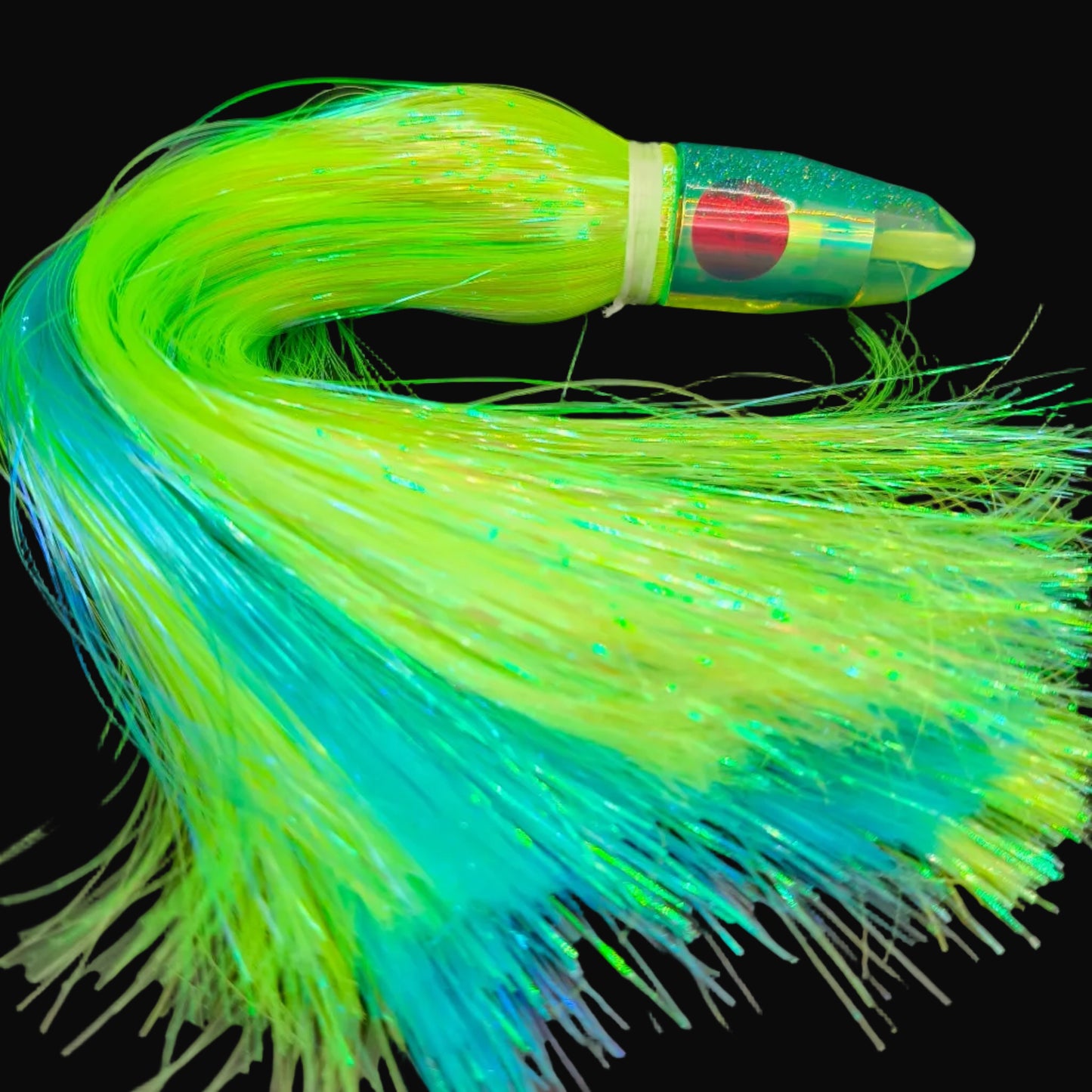 Tantrum TTS Small Bullet Head Game Fishing Lure – Chartreuse over Ice Blue Strobez (VAN)