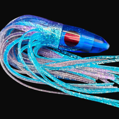 Tantrum TTS Small Dark Blue Bullet Head Game Fishing Lure – Blue over Purple Blue Ocean Skirts