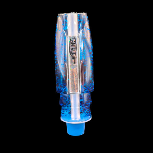 Tantrum Lures Medium Plunger Head in Dark Blue – 86mm Kona-made lure head only, available at Warren Hay Marine.