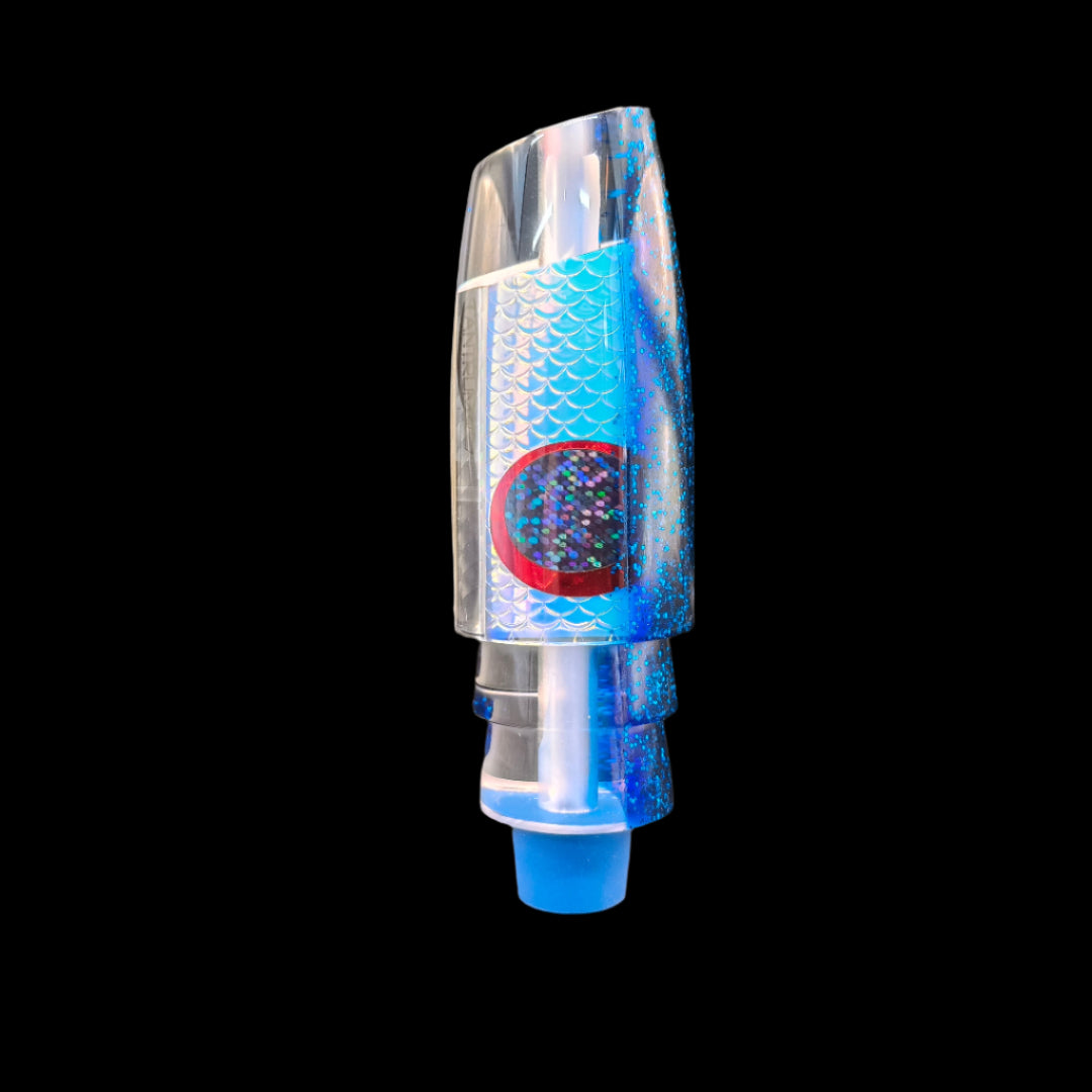 Tantrum Lures Medium Plunger Head in Light Blue – 86mm Kona-made lure head only, available at Warren Hay Marine.