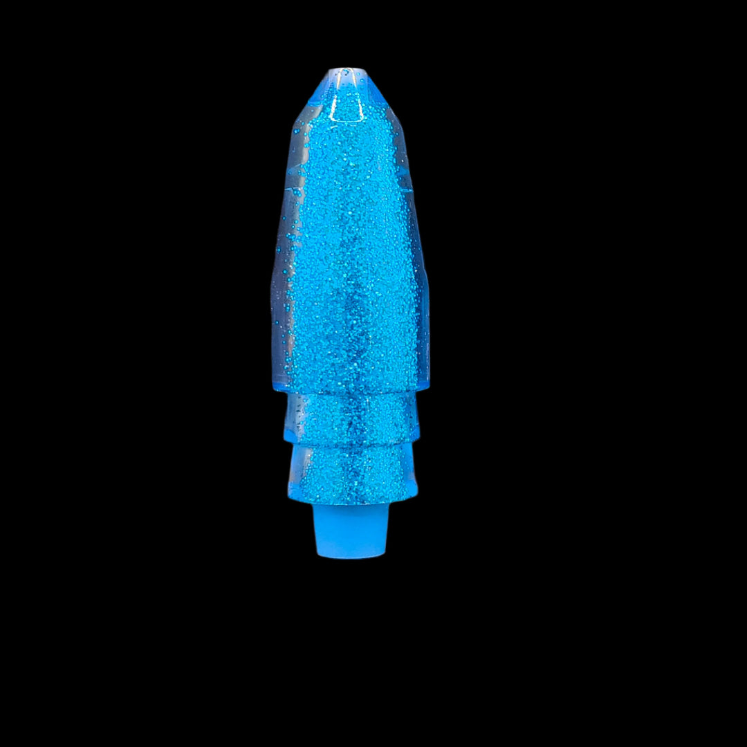 Tantrum Lures Medium Bullet Head in Dark Blue – Kona-made lure head only, available at Warren Hay Marine.