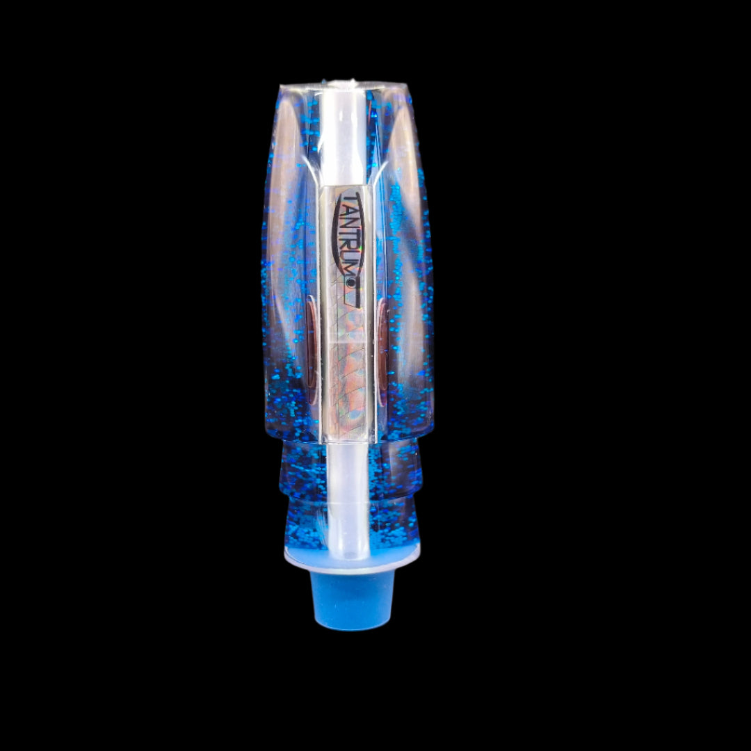 Tantrum Lures Medium Plunger Head in Light Blue – 86mm Kona-made lure head only, available at Warren Hay Marine.