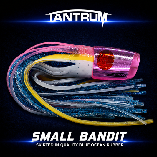 Tantrum pink Small Bandit pink/white/blue| Blue Ocean Skirted Lure NZ