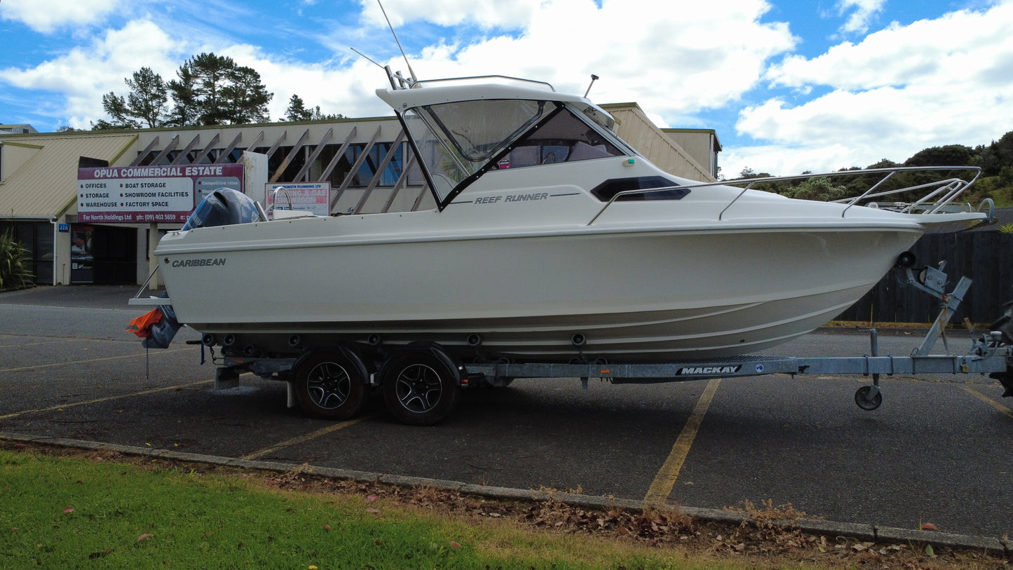 Used 2017 Caribbean C21 Reef Runner – Yamaha F200 Powered, Used boats whangarei 