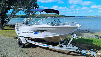 Used quintrex 430 fisherbout pro, alloy trailer, 60hp Yamaha fourstroke