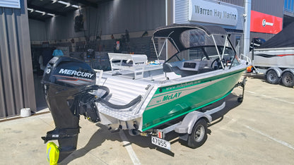 Near new low hour McLay 461, mercury 40hp outboard, toko Trailer ready to go for summer