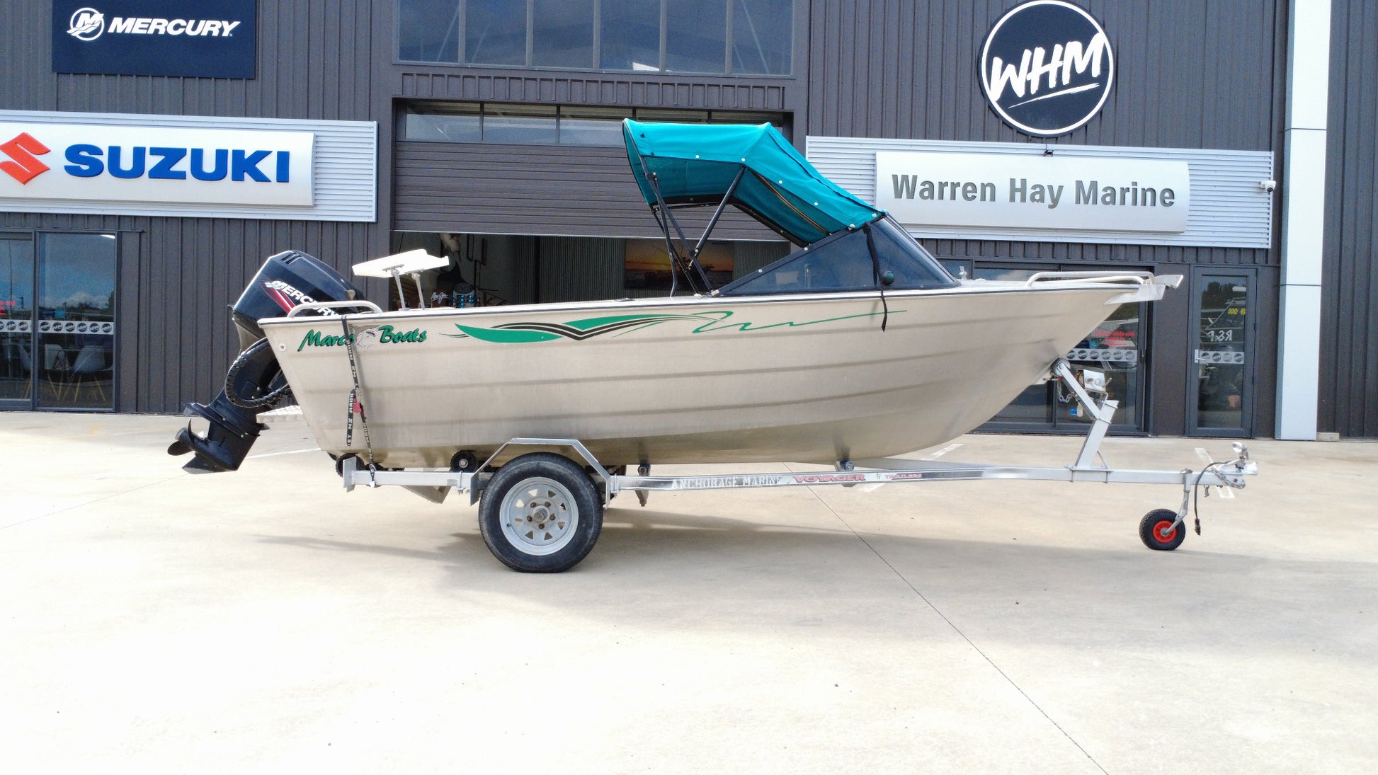 Used boats, Marco 480 Blazer, Mercury  50hp 2 stroke outboard Engine