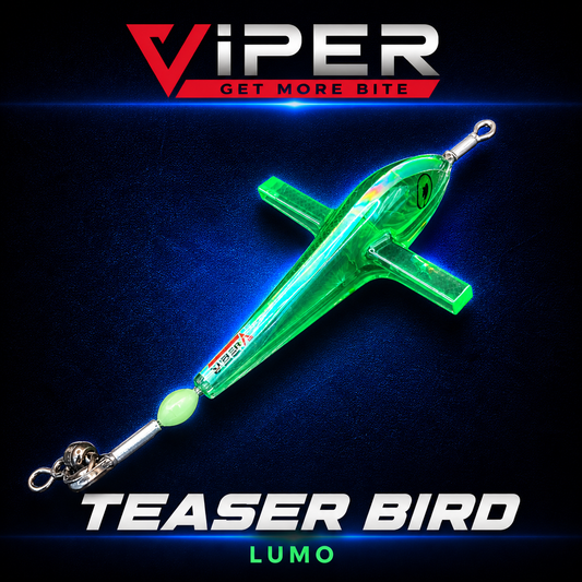 Lumo Viper Teaser bird for Tuna and Marlin. 