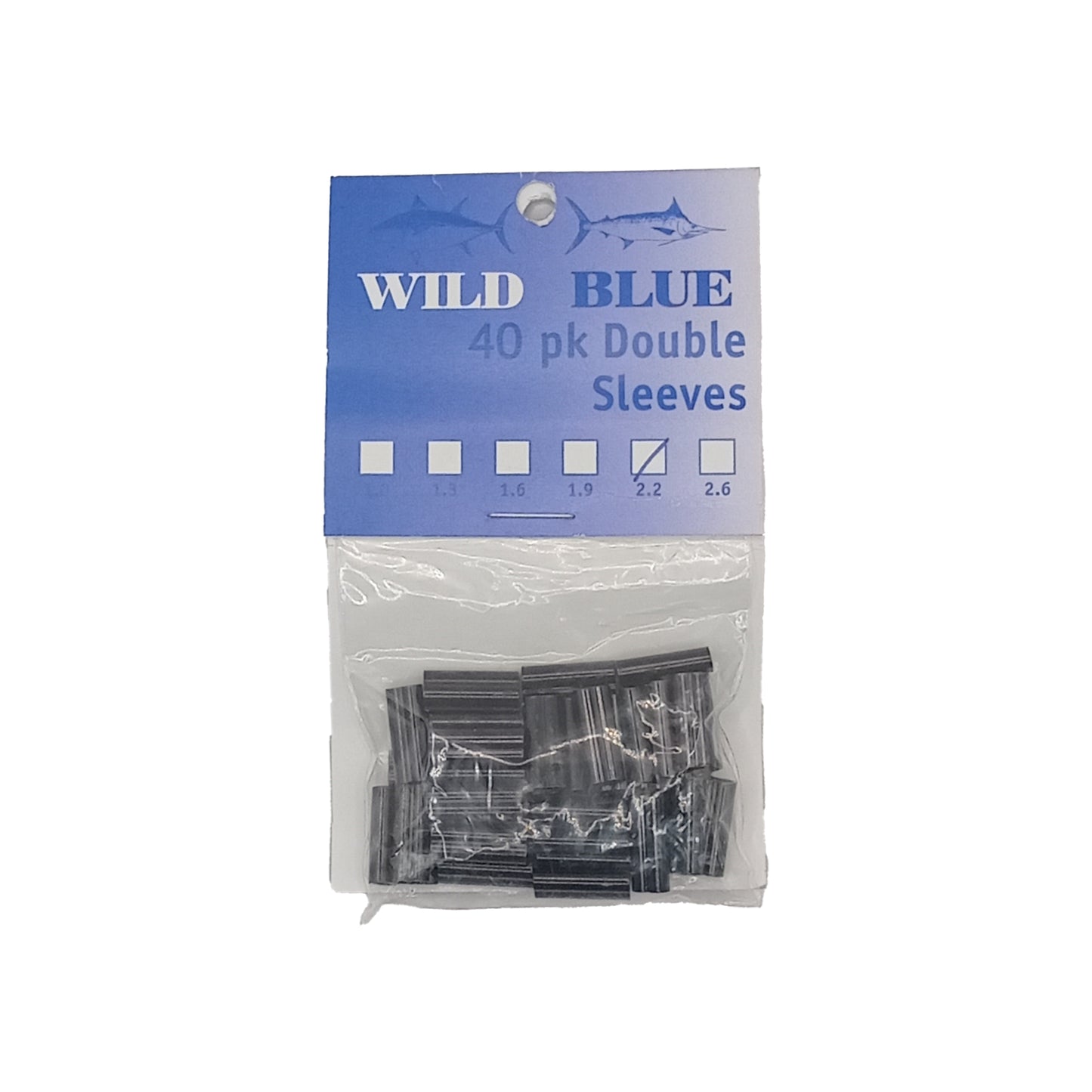 Wild Blue Copper double sleeve crimps