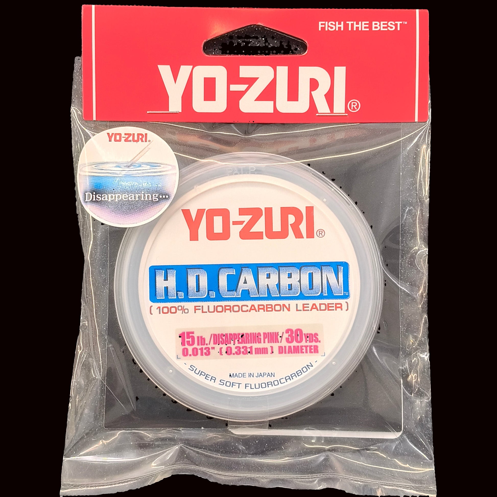 Yo-Zuri HD Carbon Leader 300lb 30yd spool Disappearing Pink