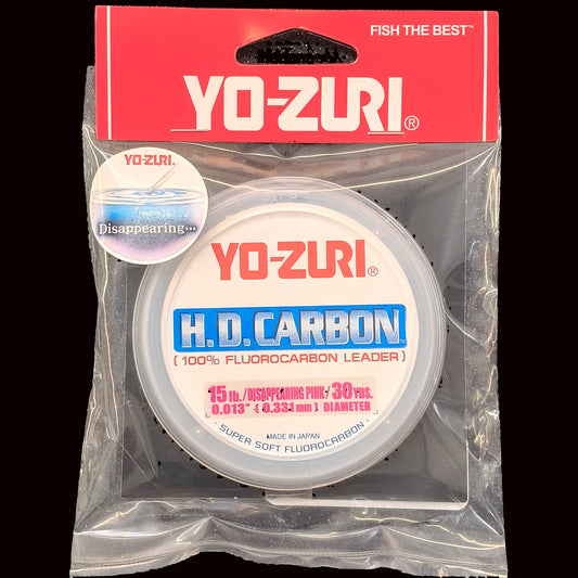 Yo-Zuri HD Carbon Leader 300lb 30yd spool Disappearing Pink