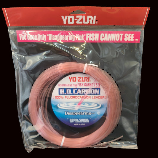 Yo-Zuri HD Carbon Leader 300lb 30yd spool Disappearing Pink
