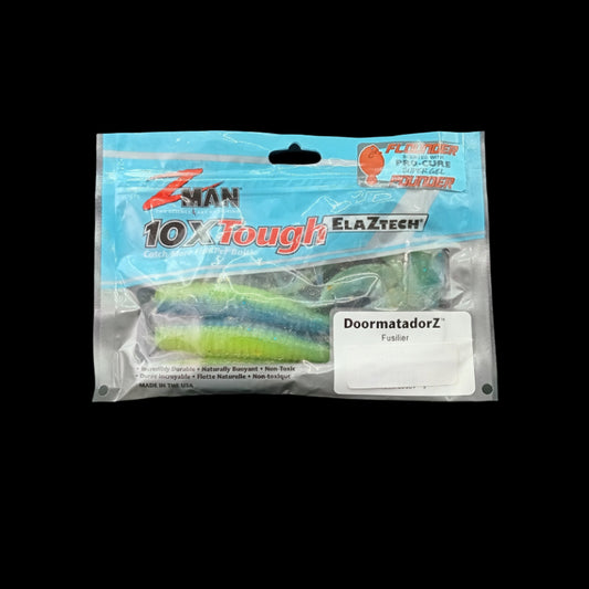 Z-Man DoormatadorZ 6-inch softbait in Fusilier colour