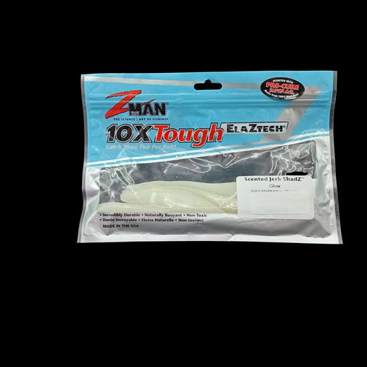 Zman Jerk ShadZ fishing lure glow
