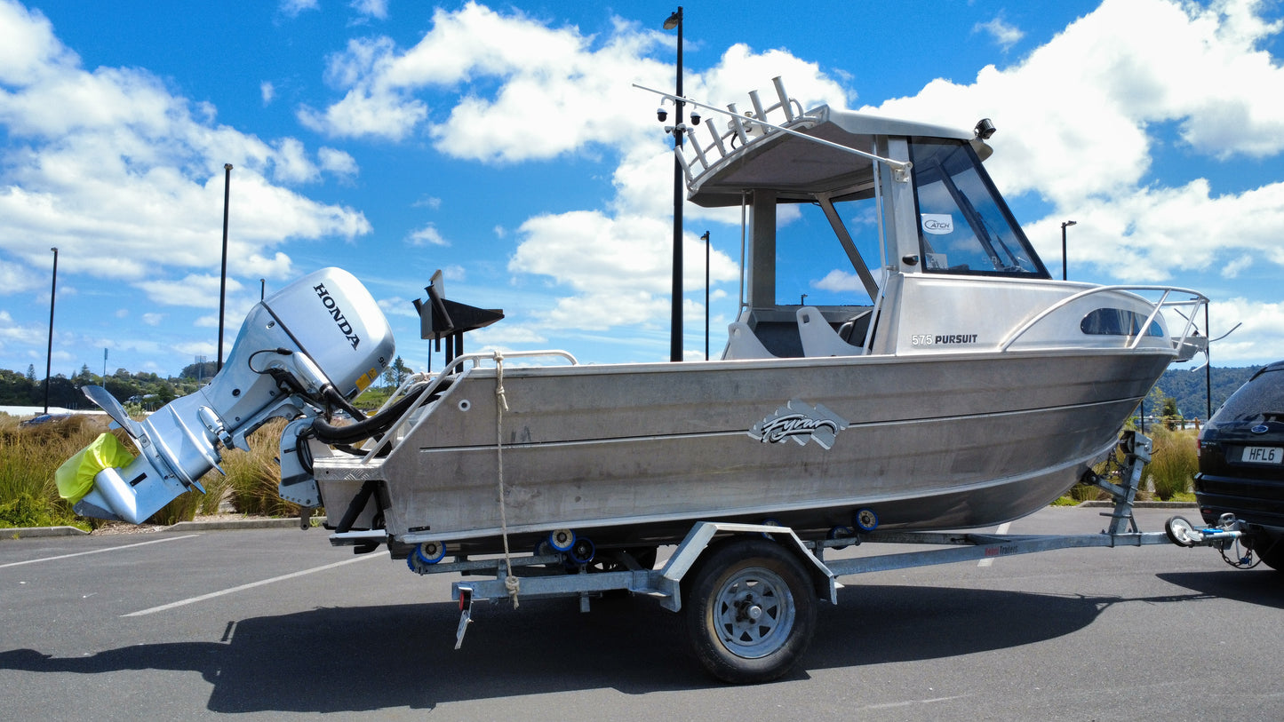 Used 2014 Fyran 575 Pursuit Hard Top – 90HP Honda | Warren Hay Marine
