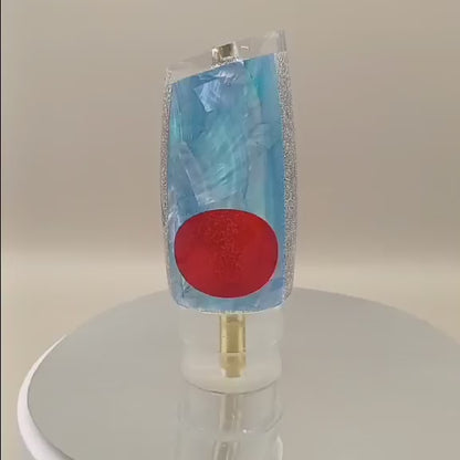 Koya Medium Kona Plunger (Blue MOP glitter)
