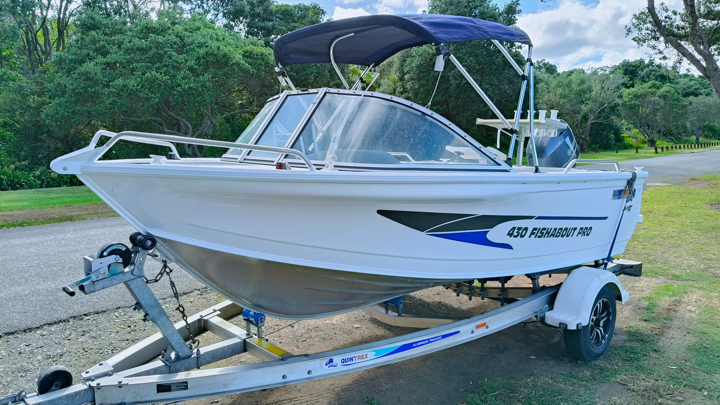 quality used boat in whangarei, Quintrex 430pro.